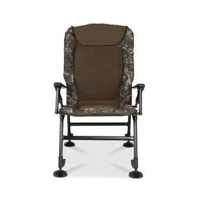 Карповое кресло-реклайнер Nash Indulgence Hi-Back Auto Recline (T9522) с подлокотниками и автоматической спинкой