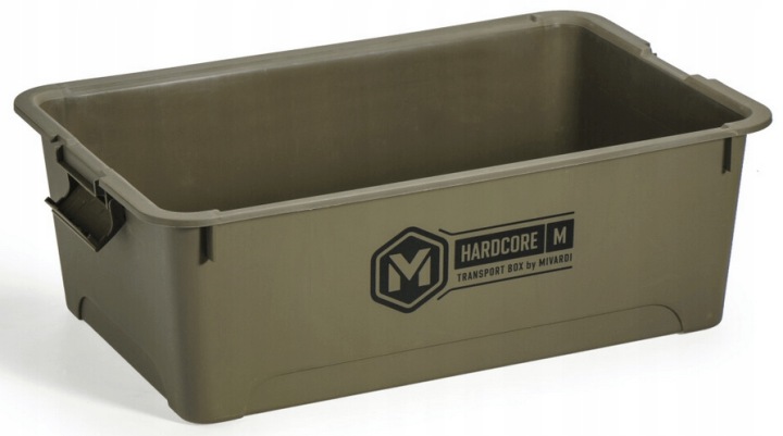 Транспортный рыболовный ящик Mivardi Hardcore Transport Box M 36 л, с крышкой