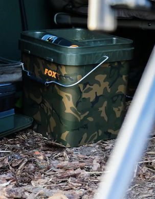 Ведро Fox Camo Square Bucket CBT006, 10 л, квадратное, камуфляж