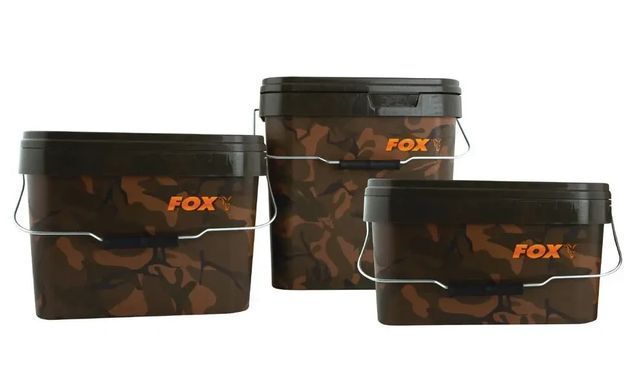 Ведро Fox Camo Square Bucket CBT006, 10 л, квадратное, камуфляж