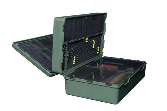 Ящик для рибальського приладдя RidgeMonkey Armory Tackle Box-Pro RM756 з повідочницею ABS-пластик 67 відділень