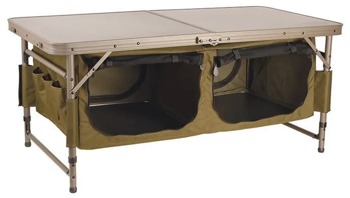 Стол Fox Session Table with Storage CAC784, раскладной, 120 x 60 x 68 см, хаки