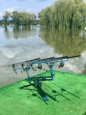 Род под Meccanica Vadese Nick 95 Revolution 4 Rod Black Blue MV.0500.00, підставка на 4 вудилища