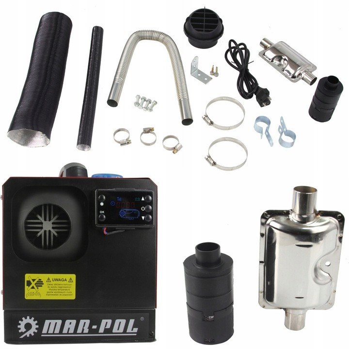 Дизельный обогреватель Mar-Pol M80950 8 кВт 12V 230V автономный для авто Дизельный обогреватель Mar-Pol M80950 8 кВт 12V 230V автономный для авто