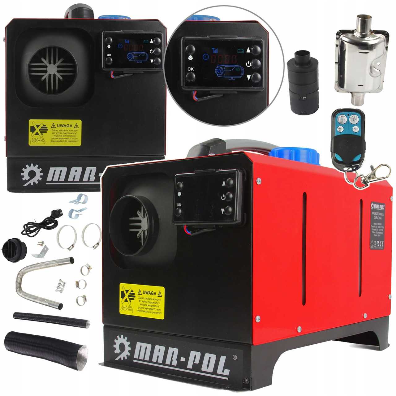Дизельный обогреватель Mar-Pol M80950 8 кВт 12V 230V автономный для авто