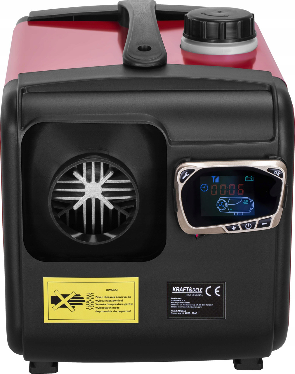 Автономный дизельный обогреватель Kraft&Dele KD5965 9 кВт 12V 24V 230V LCD Автономный дизельный обогреватель Kraft&Dele KD5965 9 кВт 12V 24V 230V LCD