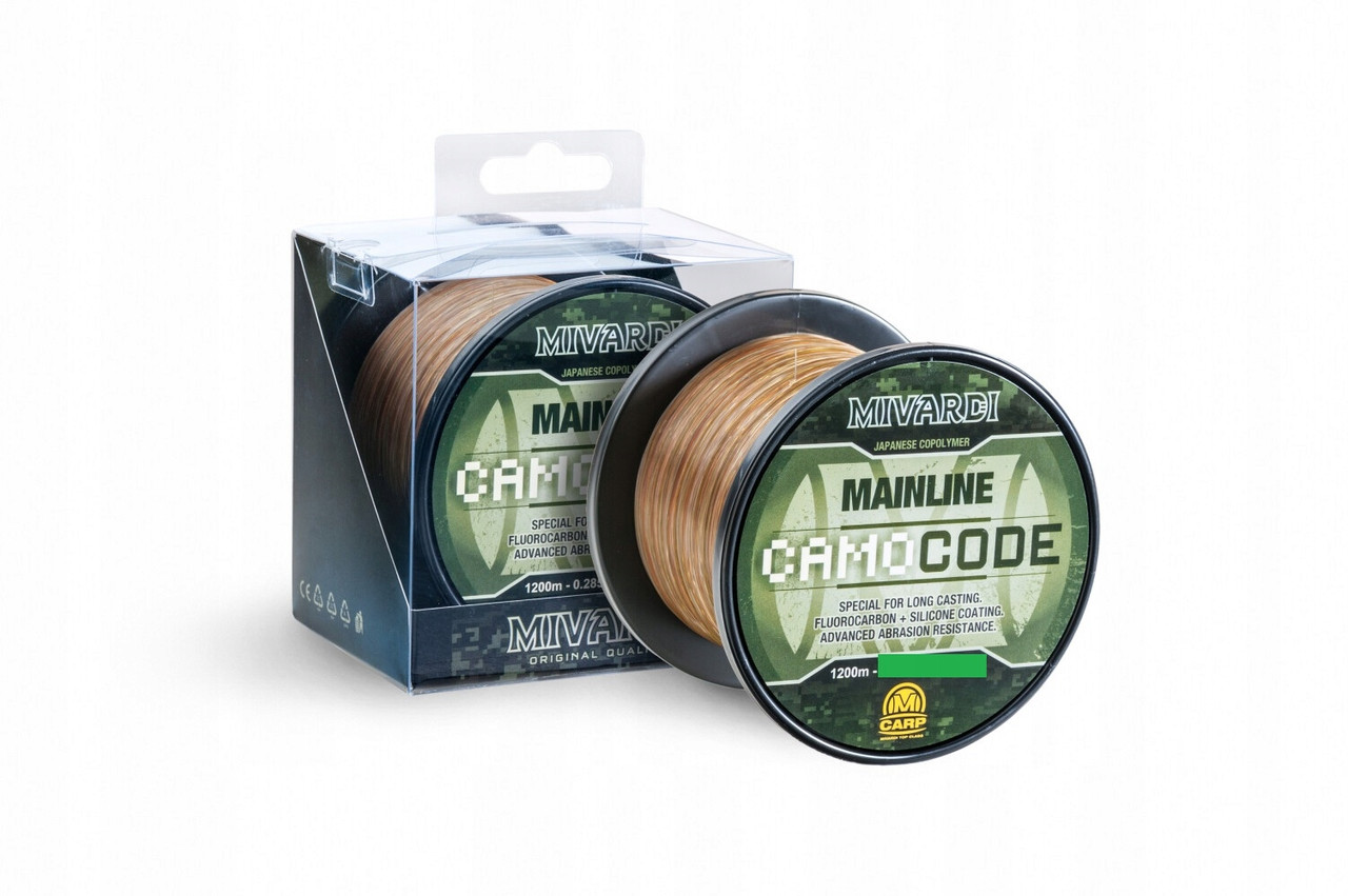 Волосінь коропова Mivardi CamoCODE Mainline 0.355 мм 1200 м камуфляж