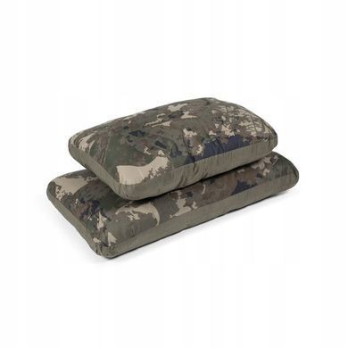 Подушка для раскладушки Nash Indulgence Pillow Camo Wide T9555, карповая широкая двухсторонняя с чехлом